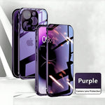 Privacy Guard Magnetic iPhone (15-13) Case | Aluminum Alloy Frame | Tempered Glass | Magnetic Closure | 360 Protection YOLO