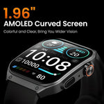 1.96in(50mm) AMOLED Curved Screen Smart Watch Titanium Alloy Always-On BT 5.3 Calling AI Voice Health Monitor trending YOLO