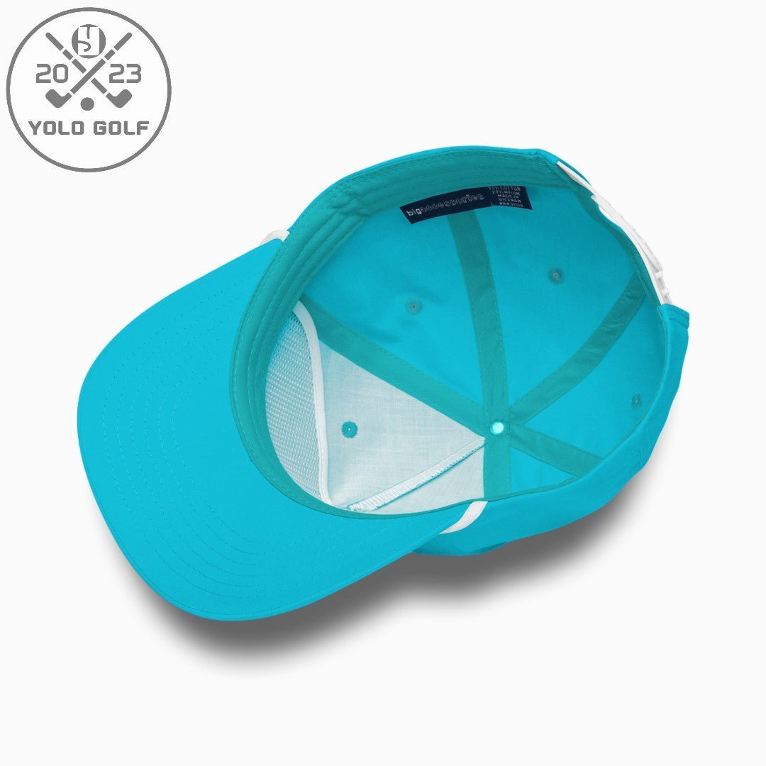 Shop "Sandbagger" Golf Rope Cap (White Teal Embroidery) on sale