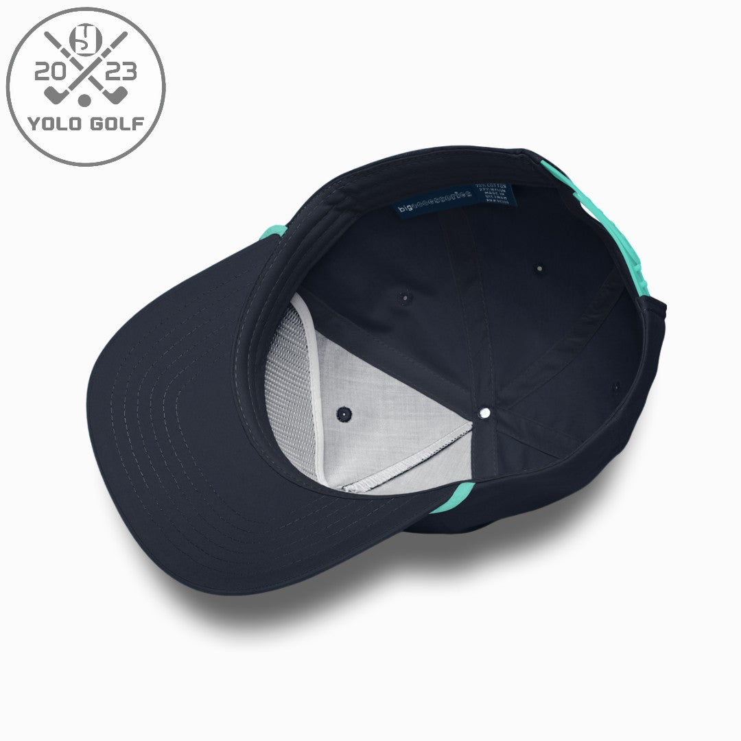 Shop "Sandbagger" Golf Rope Cap (White Teal Embroidery) on sale