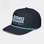 Shop "Sandbagger" Golf Rope Cap (White Teal Embroidery) on sale