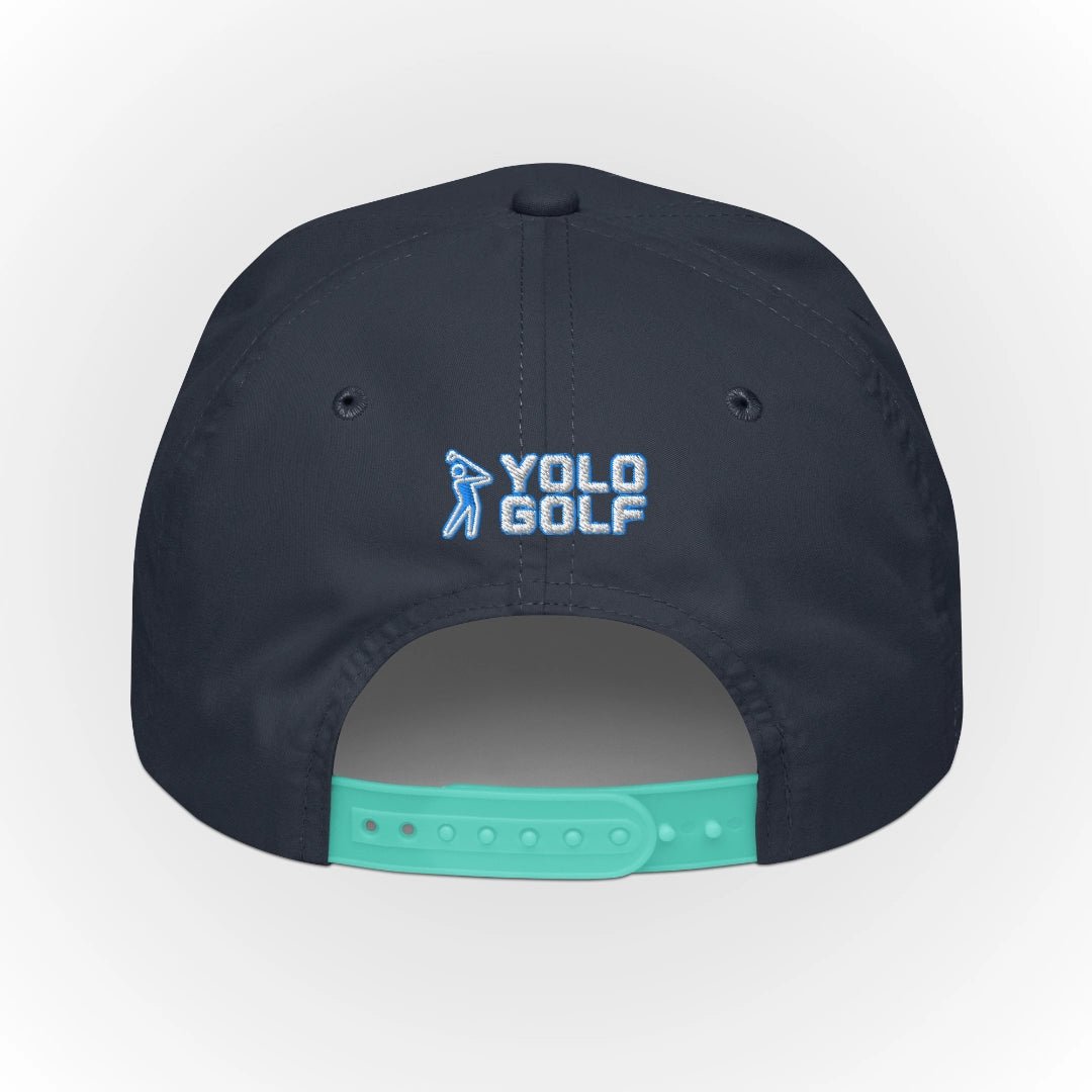 Shop "Sandbagger" Golf Rope Cap (White Teal Embroidery) on sale