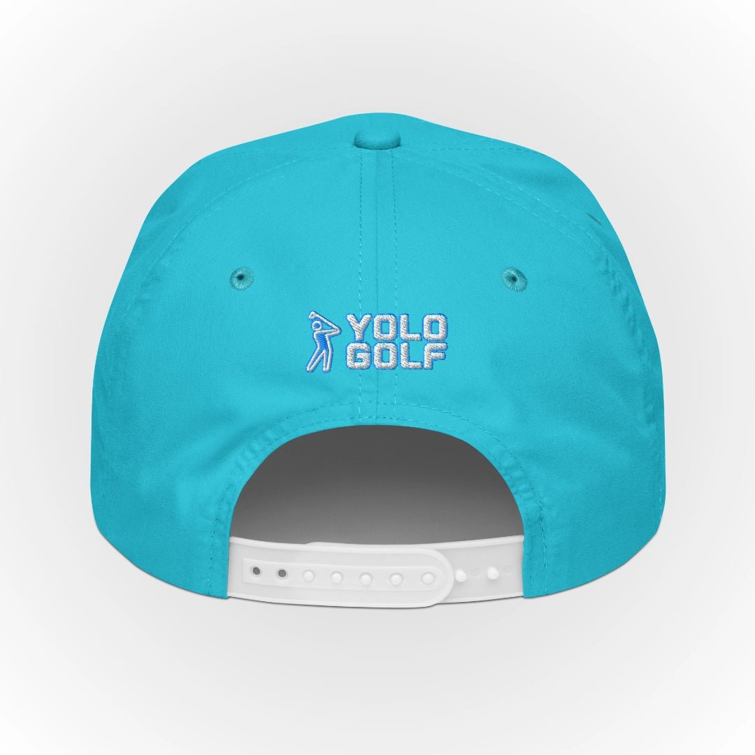 Shop "Sandbagger" Golf Rope Cap (White Teal Embroidery) on sale