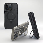 Shop best SecureGrip Carbon 360: Rotating Stand MagSafe iPhone Case | Anti - Slip Wide - Grip at YOLO Yard