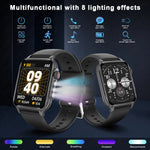 Shop Smart Watch LED Lighting Effects 1.96'' HD Screen Men Women Bluetooth Call Breathing Light Outdoor Bracelet Heart Rate