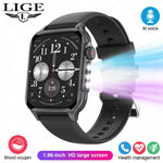 Shop Smart Watch LED Lighting Effects 1.96'' HD Screen Men Women Bluetooth Call Breathing Light Outdoor Bracelet Heart Rate