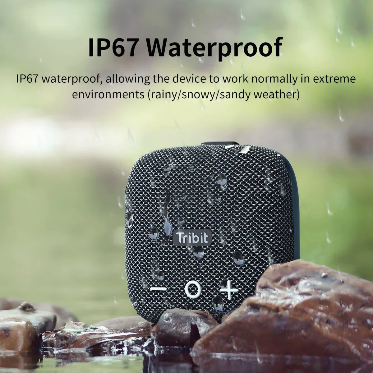 Portable Bluetooth Speaker 90dB Loud Deep Bass Sound IP67 Waterproof Built-in Strap trending Bluetooth Audio YOLO Yard