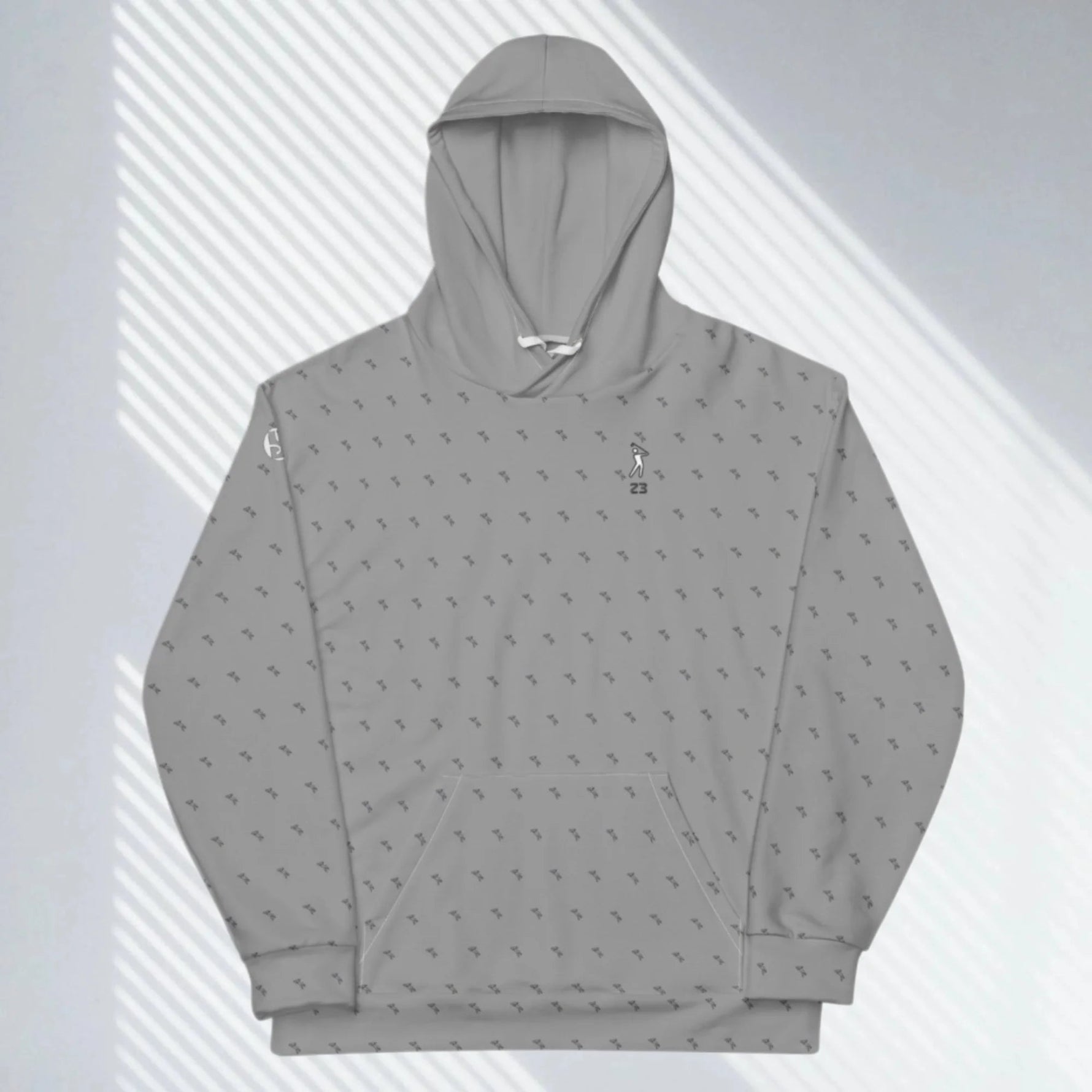 Shop "Swing23" Gray Pullover Fleece Hoodie on sale