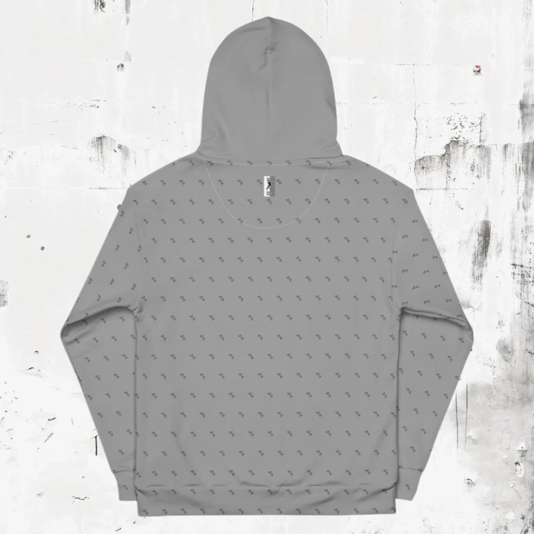 Shop "Swing23" Gray Pullover Fleece Hoodie on sale