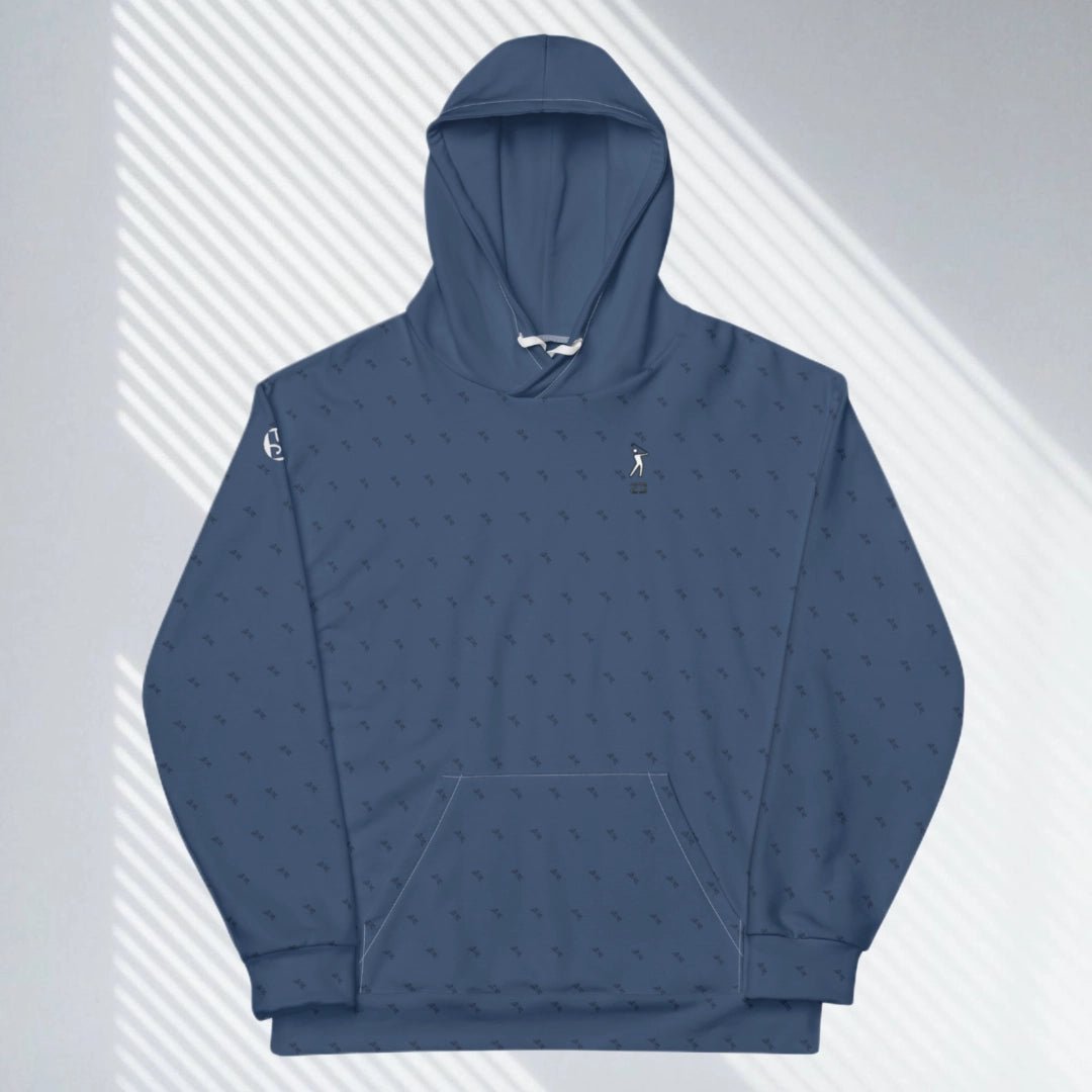 Shop "Swing23" Blue Pullover Fleece Hoodie on sale