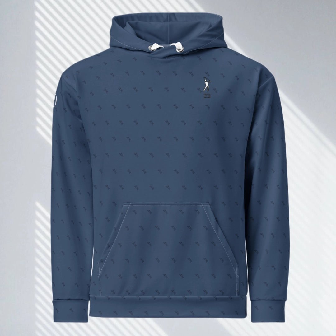 Shop "Swing23" Blue Pullover Fleece Hoodie on sale