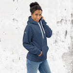 Shop "Swing23" Blue Pullover Fleece Hoodie on sale