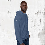 Shop "Swing23" Blue Pullover Fleece Hoodie on sale