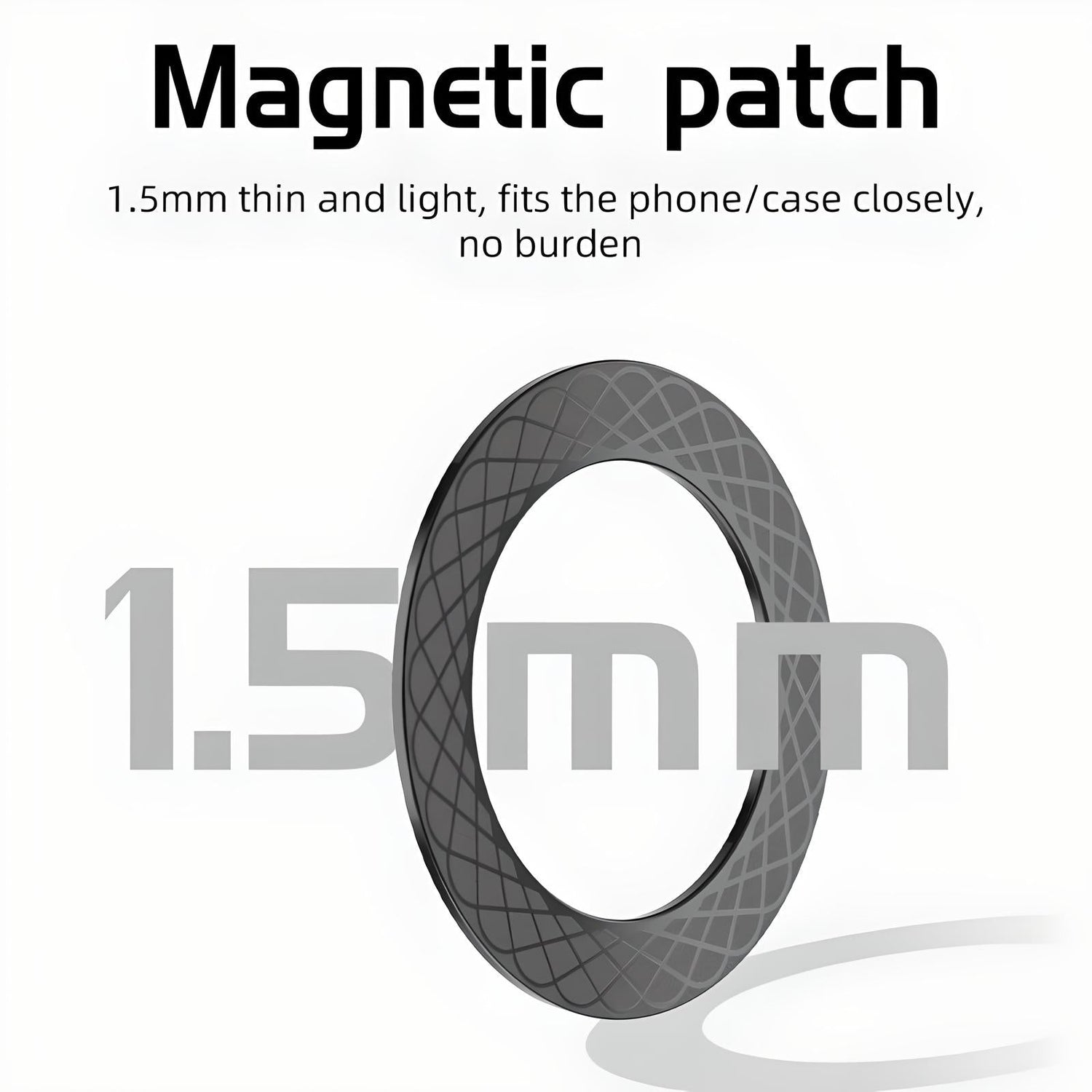 Textured Design Wireless Charging Magnetic Ring - YOLO Yard Phone Accessories Back Cover Magnetic Magnetic Ring trending gift