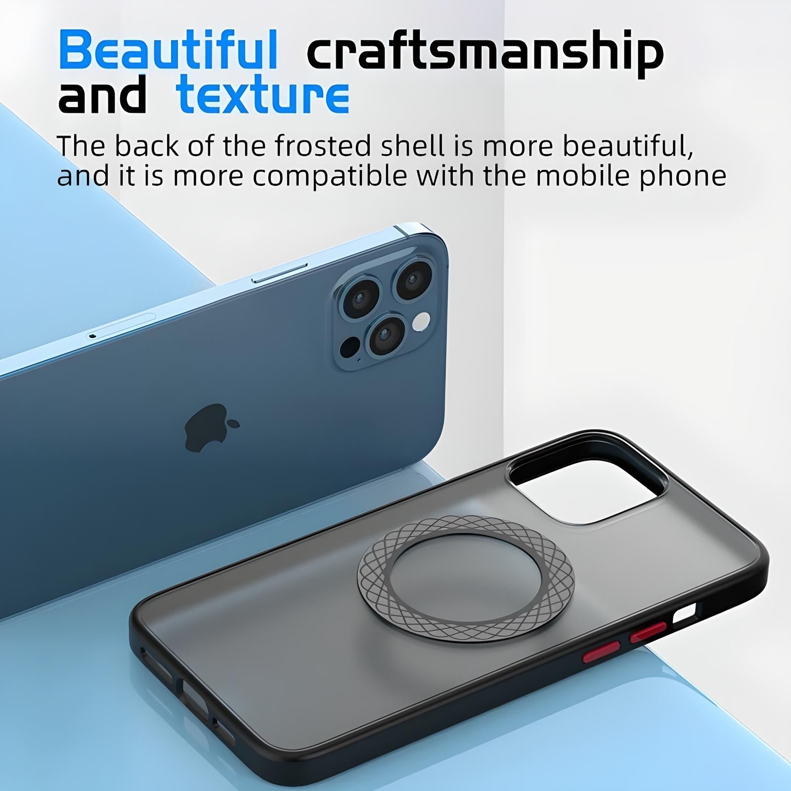 Textured Design Wireless Charging Magnetic Ring - YOLO Yard Phone Accessories Back Cover Magnetic Magnetic Ring trending gift