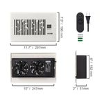 VeFlow Air Booster Fan | Smart Register Vent | Airflow Auto - adjust | Remote trending Register Vent Booster YOLO Yard