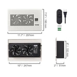 VeFlow Air Booster Fan | Smart Register Vent | Airflow Auto - adjust | Remote trending Register Vent Booster YOLO Yard