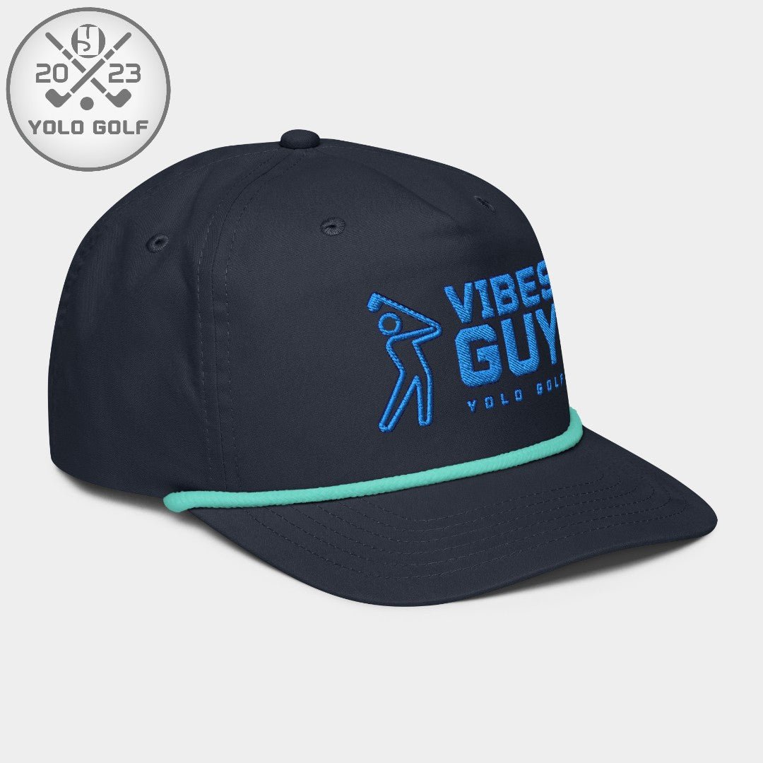 Shop "Vibes Guy" Golf Rope Cap (Royal Teal Embroidery) on sale