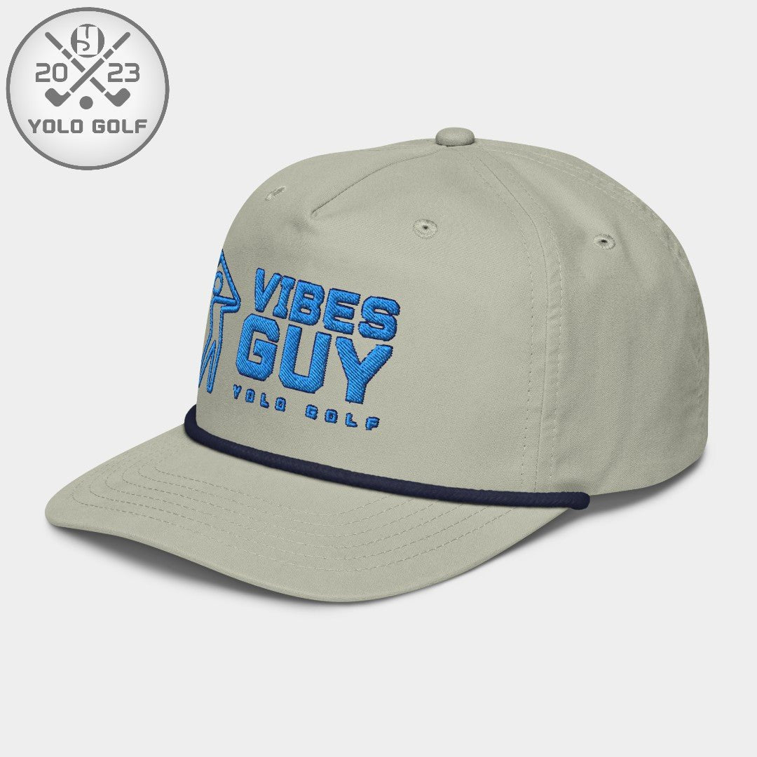 Shop "Vibes Guy" Golf Rope Cap (Royal Teal Embroidery) on sale