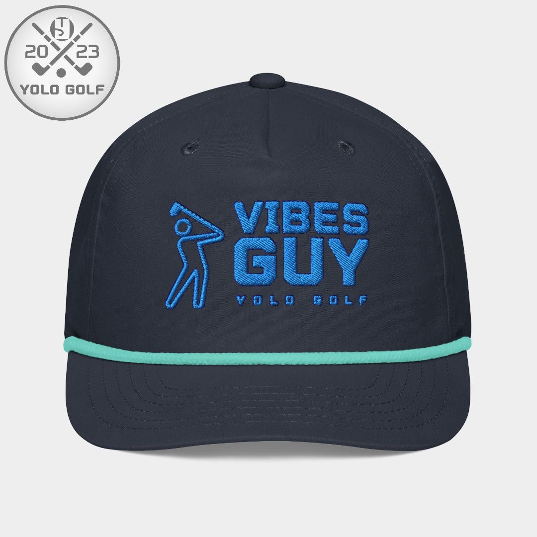 Shop "Vibes Guy" Golf Rope Cap (Royal Teal Embroidery) on sale