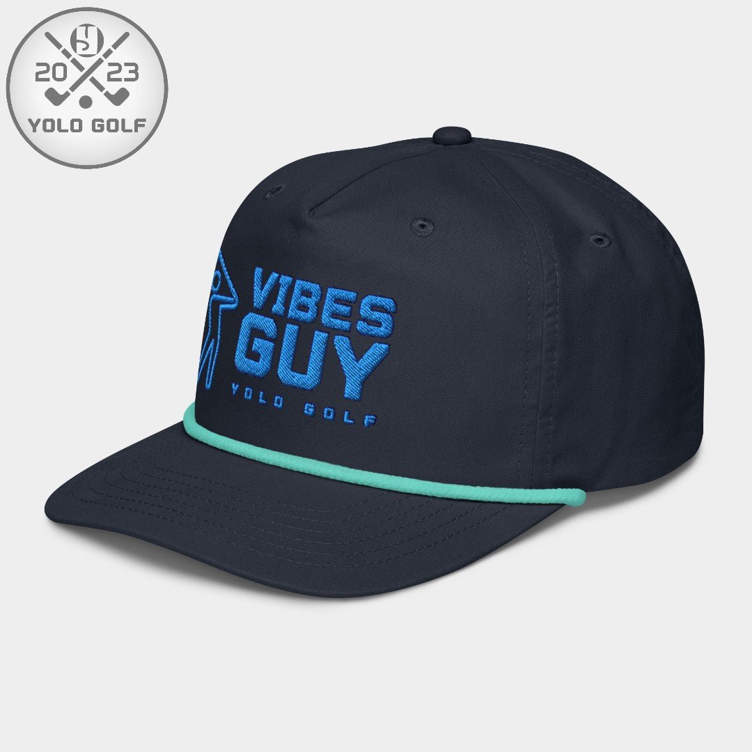 Shop "Vibes Guy" Golf Rope Cap (Royal Teal Embroidery) on sale