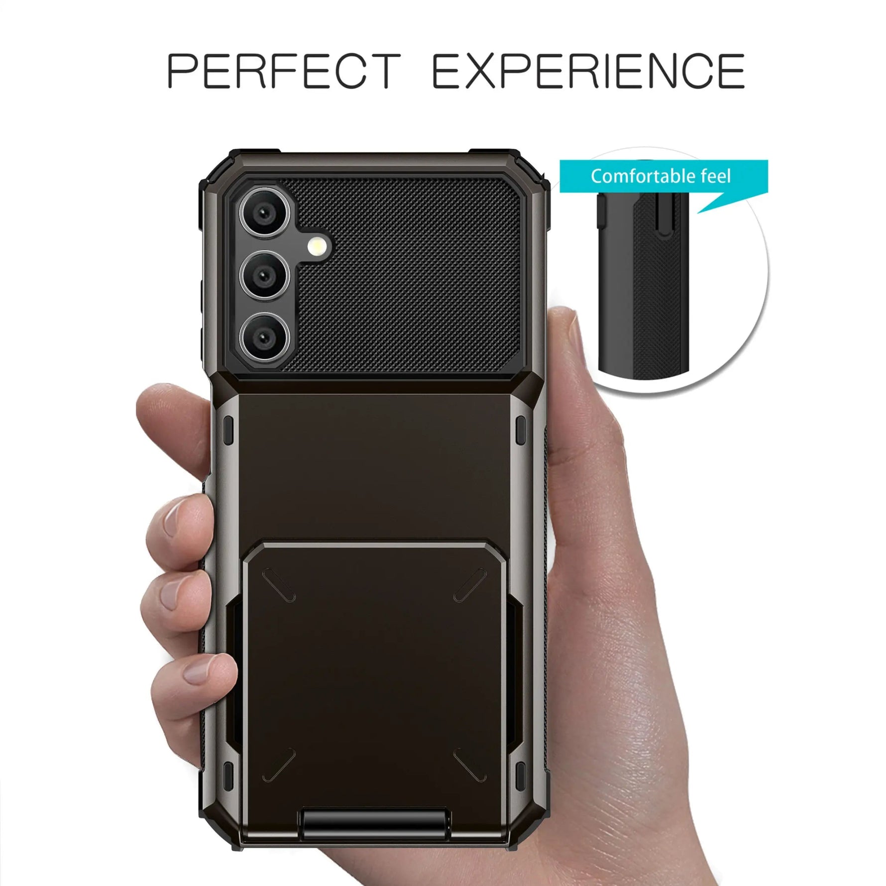 Wallet Phone Case Card Holder Samsung Galaxy A55 A35 Dual Layer Heavy Duty Hidden Flip 4-Card Slot trending Accessories YOLO