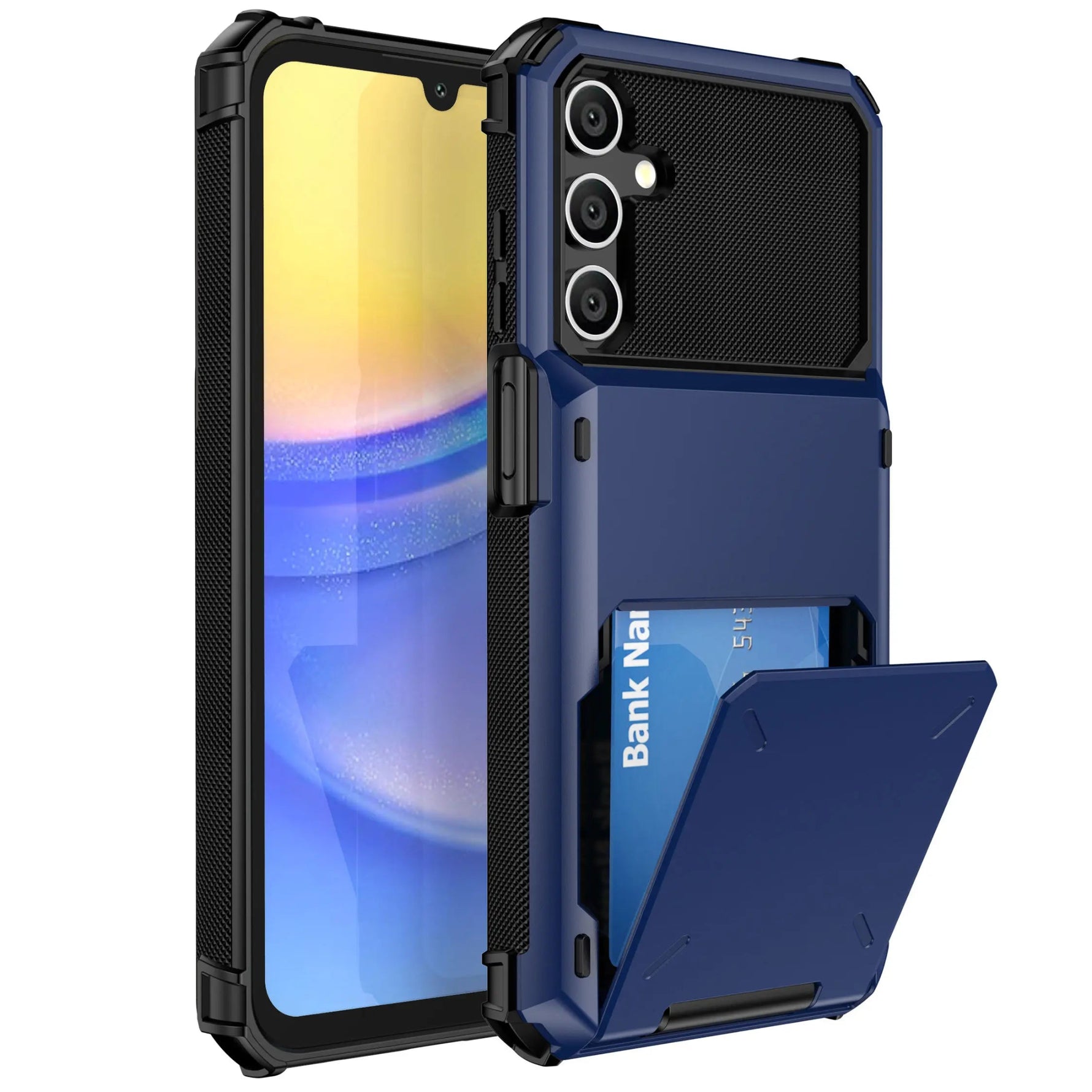 Wallet Phone Case Card Holder Samsung Galaxy A55 A35 Dual Layer Heavy Duty Hidden Flip 4-Card Slot trending Accessories YOLO