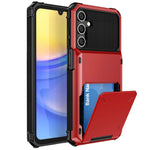 Wallet Phone Case Card Holder Samsung Galaxy A55 A35 Dual Layer Heavy Duty Hidden Flip 4-Card Slot trending Accessories YOLO