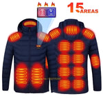 Winter Warmth Heated Hooded Jacket | 10000mAh USB Power Bank Included YOLO Yard Heated Jacket bestdeals great gift THREADS