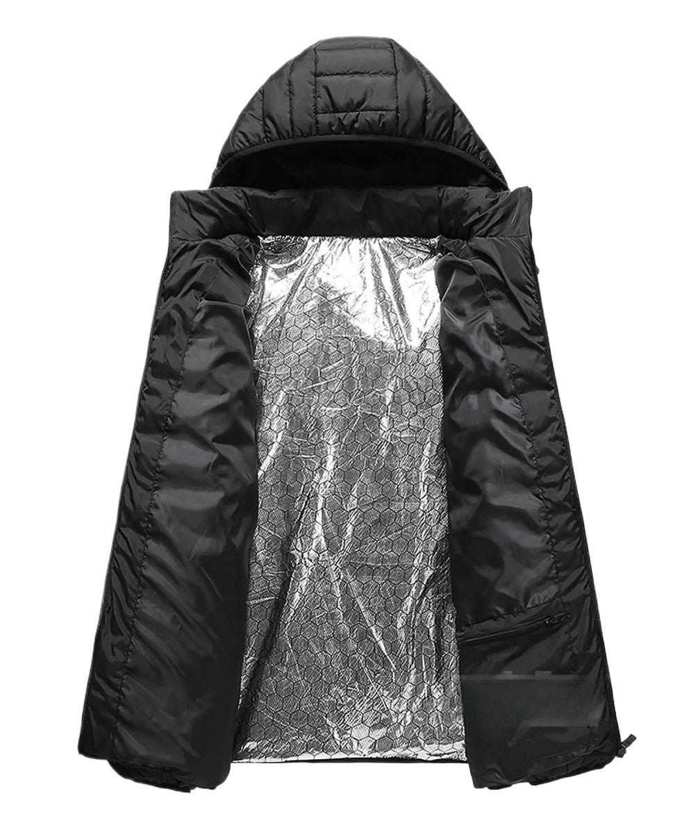 Winter Warmth Heated Hooded Jacket | 10000mAh USB Power Bank Included YOLO Yard Heated Jacket bestdeals great gift THREADS