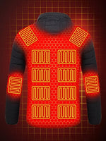 Winter Warmth Heated Hooded Jacket | 10000mAh USB Power Bank Included YOLO Yard Heated Jacket bestdeals great gift THREADS