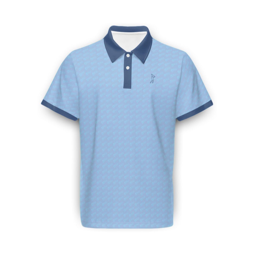 Shop "Out of Office" Blue Dream Swingman EcoTee Polo Shirt on sale