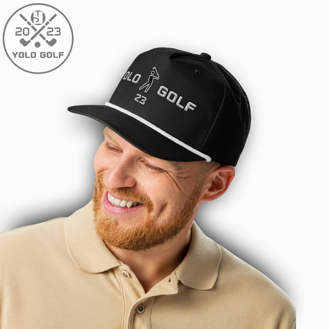 Shop YOLO Golf "Swing23" Rope Cap (Silver 3D Puff) on sale