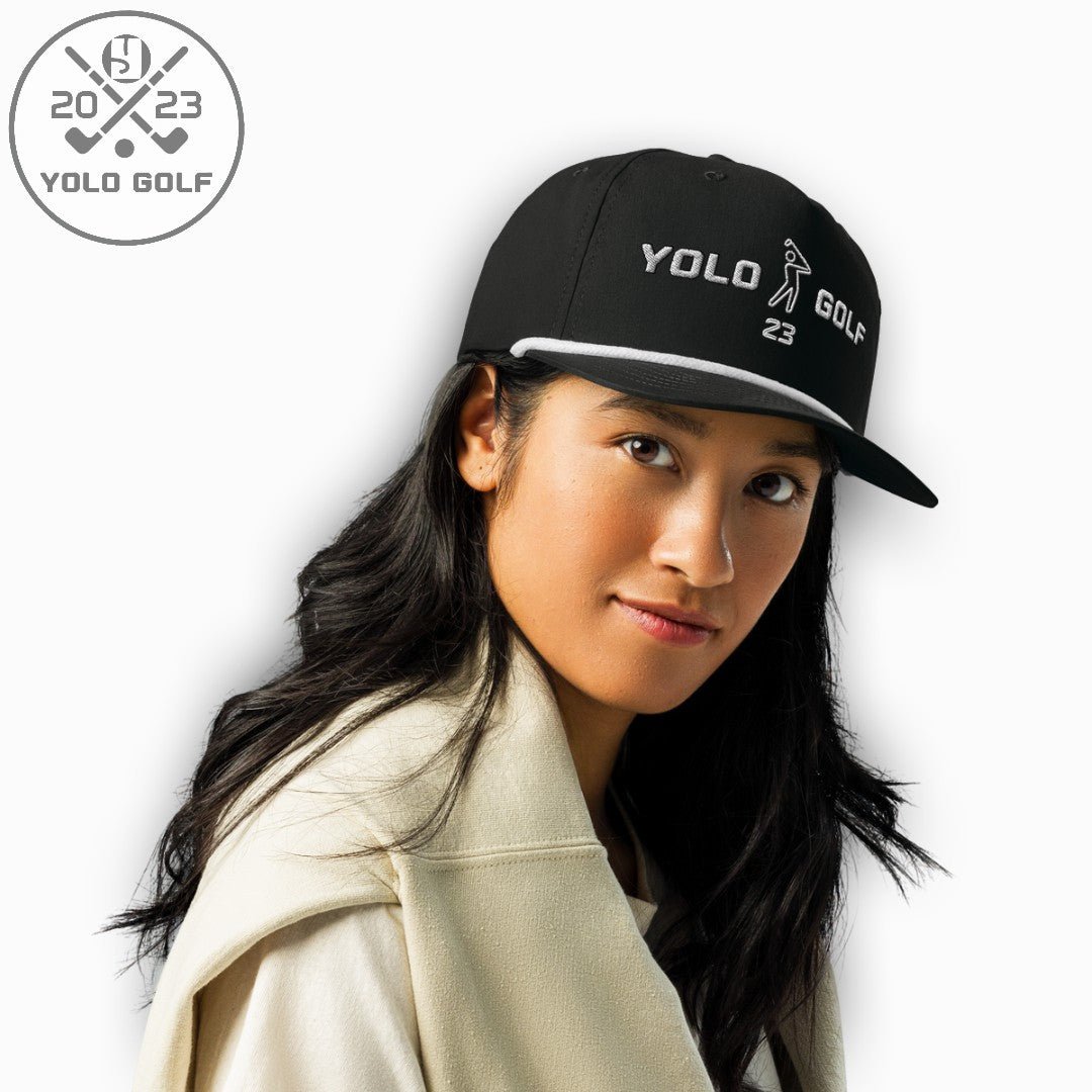 Shop YOLO Golf "Swing23" Rope Cap (Silver 3D Puff) on sale