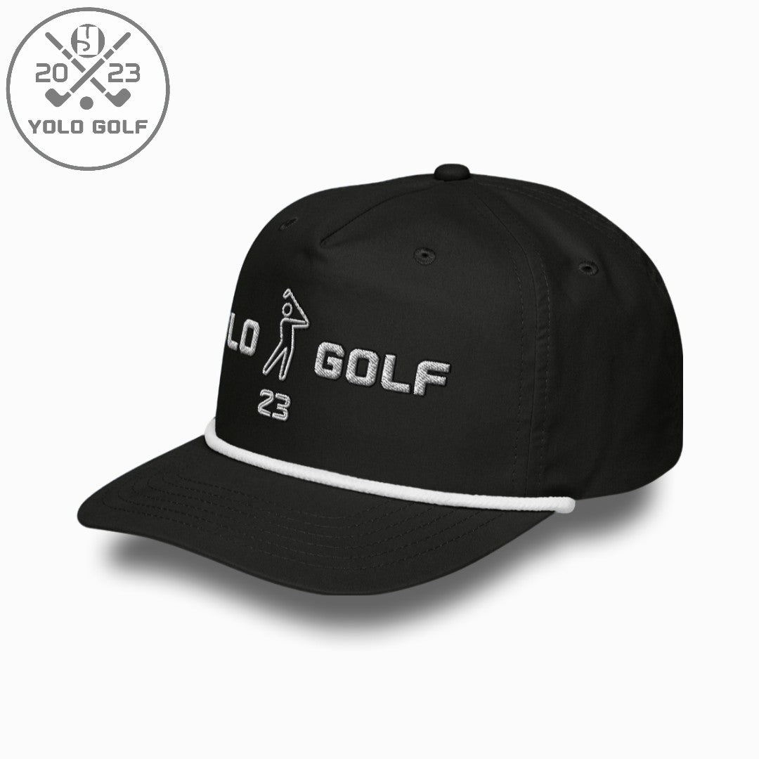 Shop YOLO Golf "Swing23" Rope Cap (Silver 3D Puff) on sale