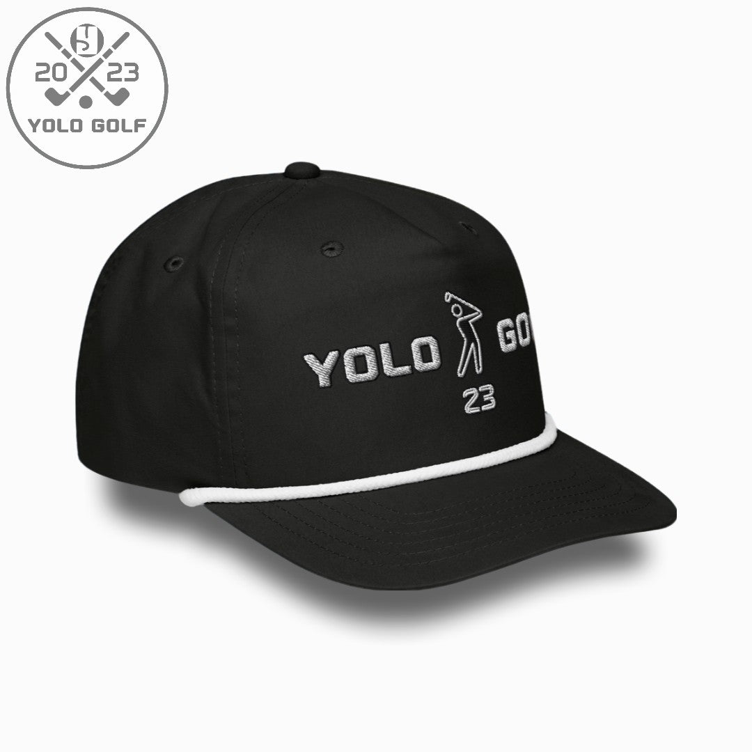 Shop YOLO Golf "Swing23" Rope Cap (Silver 3D Puff) on sale