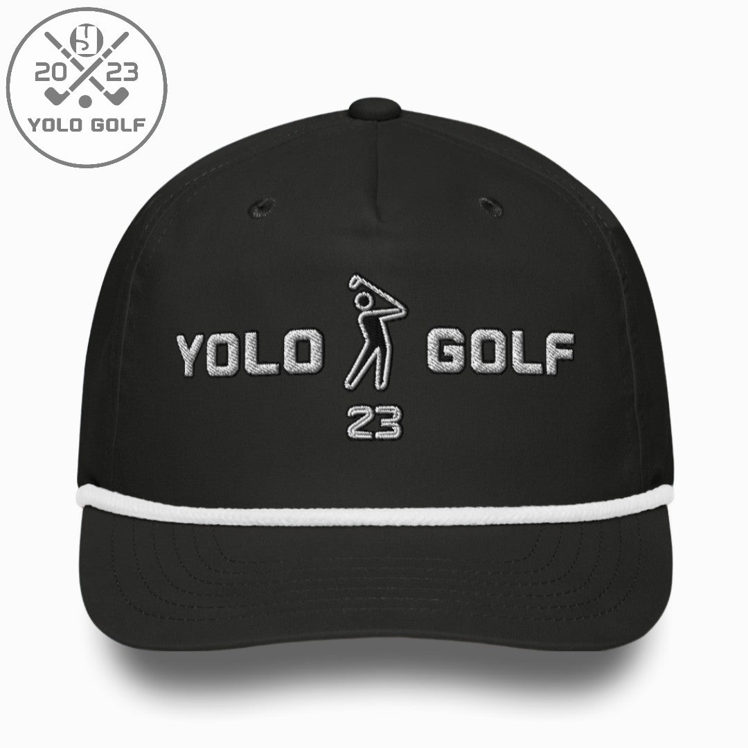 Shop YOLO Golf "Swing23" Rope Cap (Silver 3D Puff) on sale