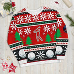 Shop YOLO Golf Ugly Christmas Fleece Sweater on sale