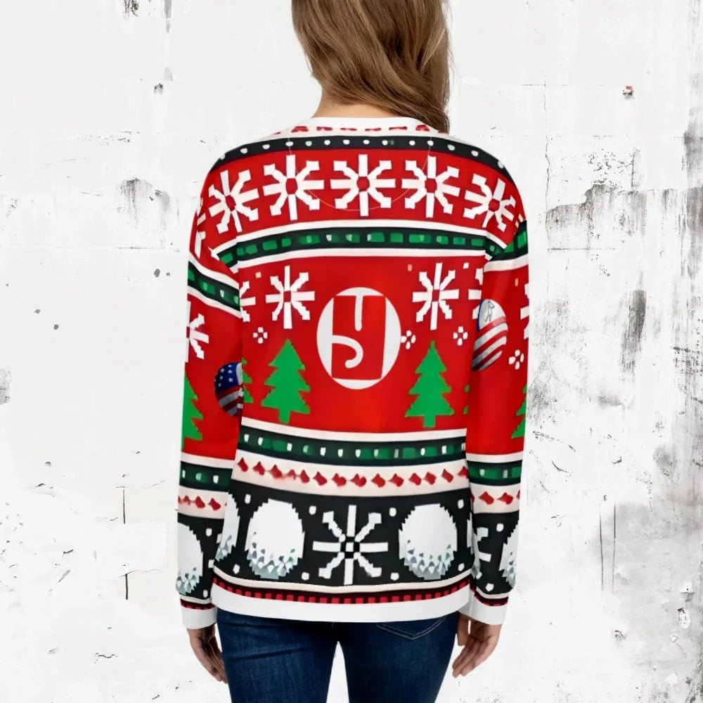 Shop YOLO Golf Ugly Christmas Fleece Sweater on sale