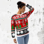 Shop YOLO Golf Ugly Christmas Fleece Sweater on sale