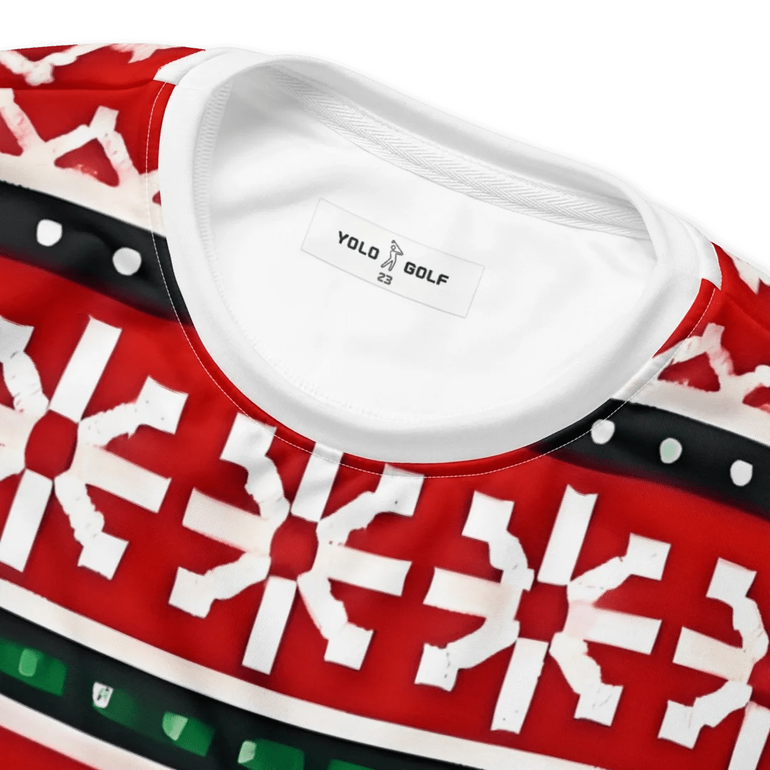 Shop YOLO Golf Ugly Christmas Fleece Sweater on sale