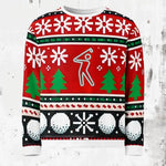 Shop YOLO Golf Ugly Christmas Fleece Sweater on sale