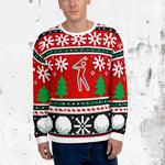 Shop YOLO Golf Ugly Christmas Fleece Sweater on sale