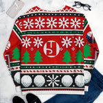 Shop YOLO Golf Ugly Christmas Fleece Sweater on sale