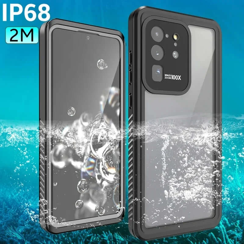Waterproof Case for Galaxy S22-S8, Ultra, Plus, Note20-9 5G | 2M IP68 Waterproof | Shockproof Outdoor